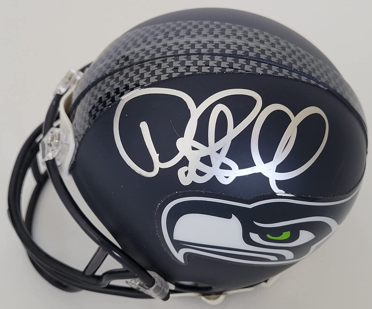 Pete Carroll signed Seattle Seahawks mini football helmet proof COA autographed