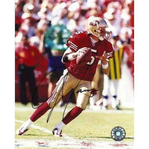 JEFF GARCIA,SAN FRANCISCO 49ERS,SAN JOSE STATE,SIGNED,AUTOGRAPHED,8X10 PHOTO,COA, RARE HARD PHOTO TO FIND