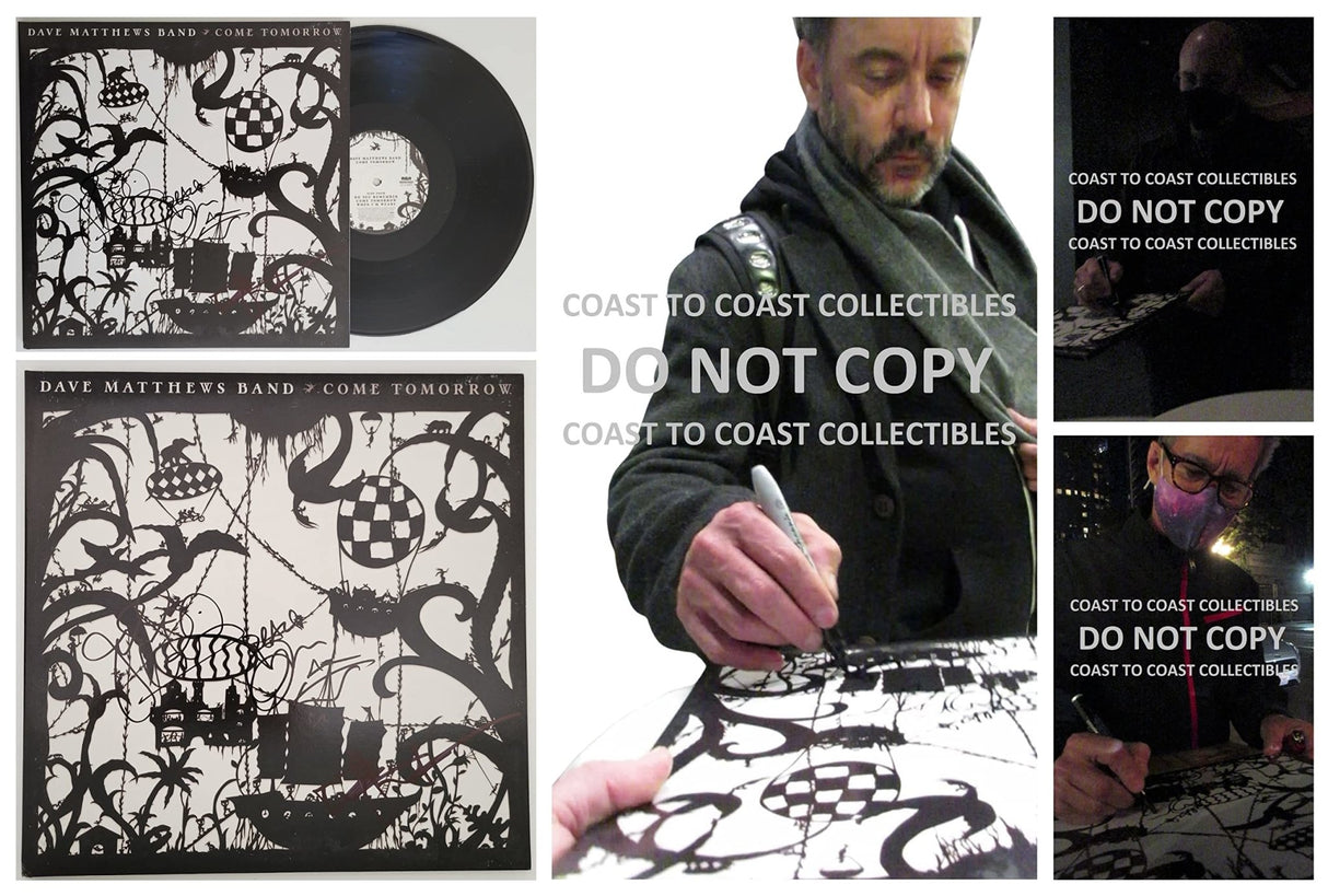 Dave Matthews signed Come Tomorrow album vinyl COA exact proof Star autographed