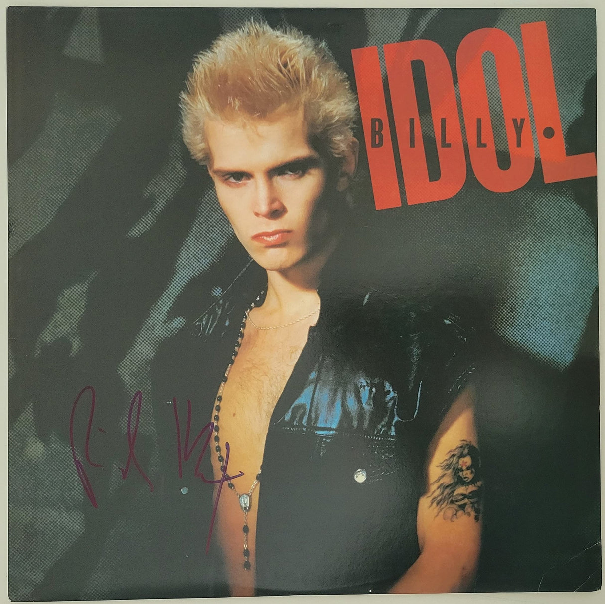 Billy Idol signed seft titled album LP vinyl Record COA exact proof autographed STAR