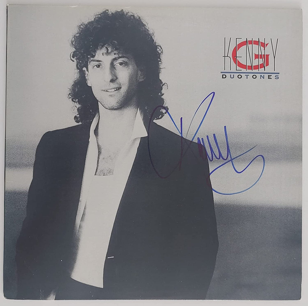 Kenny G Saxophonist signed autographed Duotones album vinyl proof Beckett COA STAR