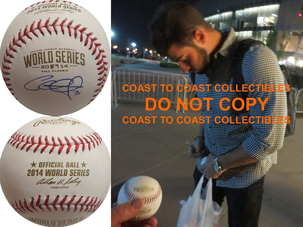 George Kontos San Francisco Giants signed World Series baseball COA exact proof
