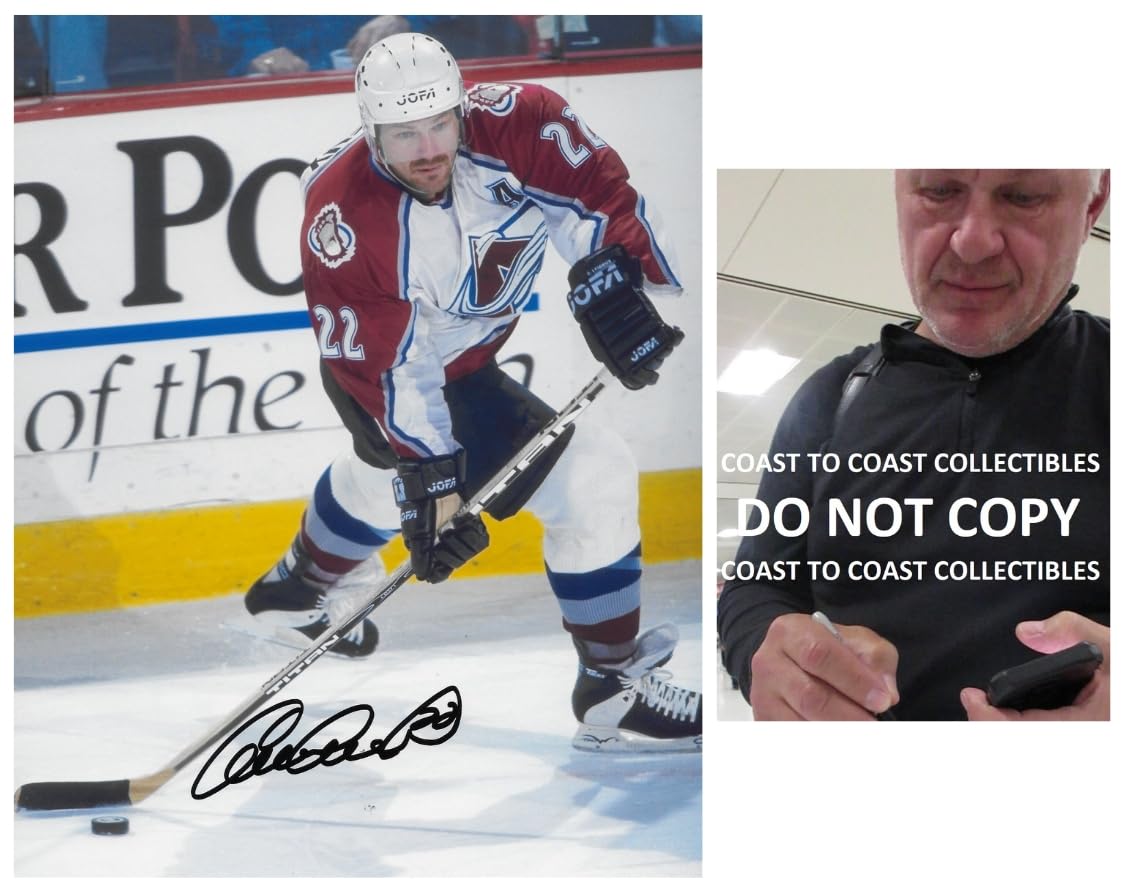 Claude Lemieux signed Colorado Avalanche 8x10 photo COA proof autographed