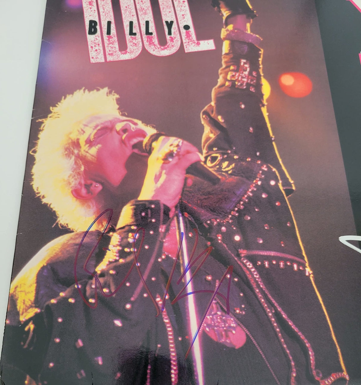 Billy Idol Steve Stevens signed Vital Idol album vinyl COA proof autographed STAR