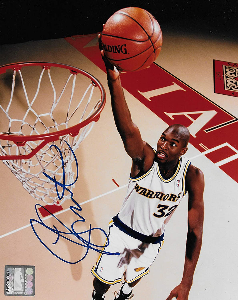 Joe Smith signed Golden State Warriors basketball 8x10 photo COA