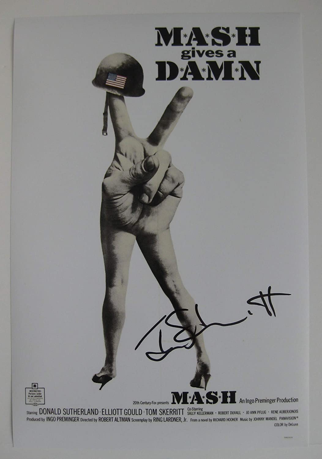 Tom Skerritt signed Mash 12x18 poster photo Duke COA autographed exact proof STAR