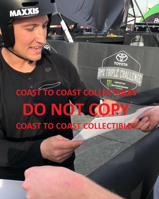 Anthony Napolitan, BMX, X Games, signed, Autographed, 8X10 Photo, COA with the Proof Photo will be included.