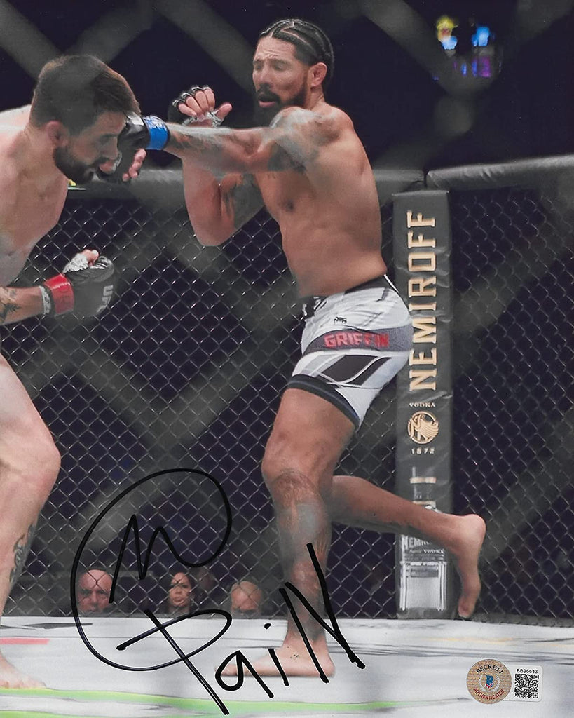 Max Griffin Mixed Martial Artist signed autographed UFC 8x10 photo proof Beckett COA