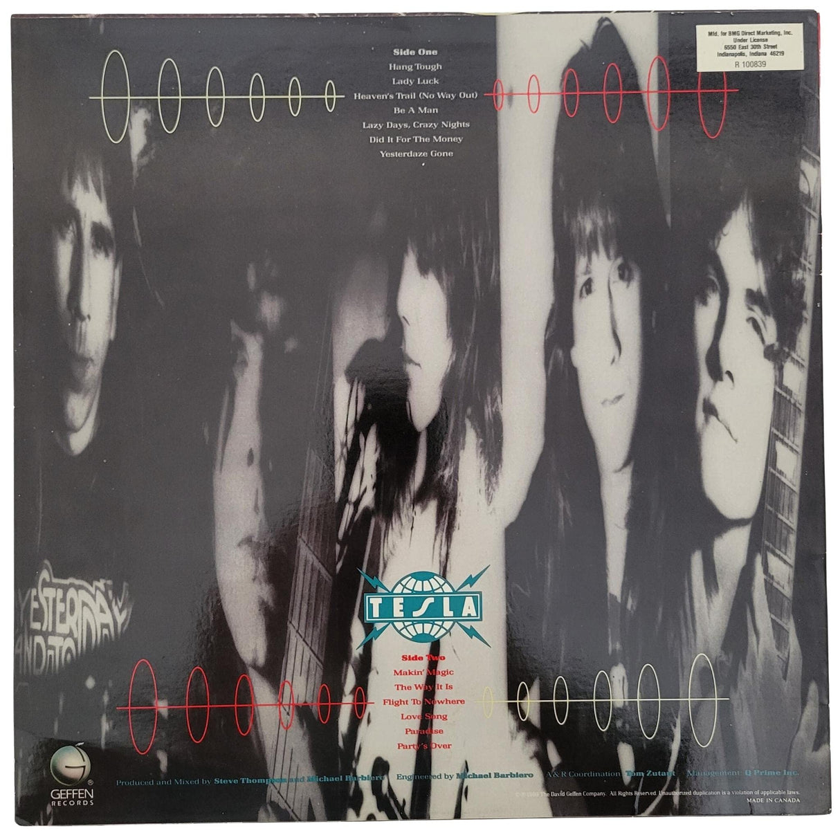 Tesla,Jeff Keith, Frank Hannon, Brian Wheat signed The Great Radio Controversy album proof COA STAR