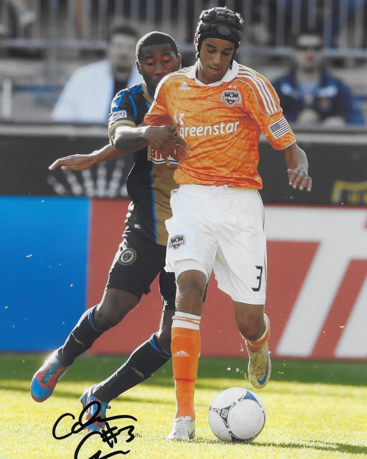 Calen Carr Signed 8x10 Photo Proof COA Houston Dynamo Soccer Autographed.