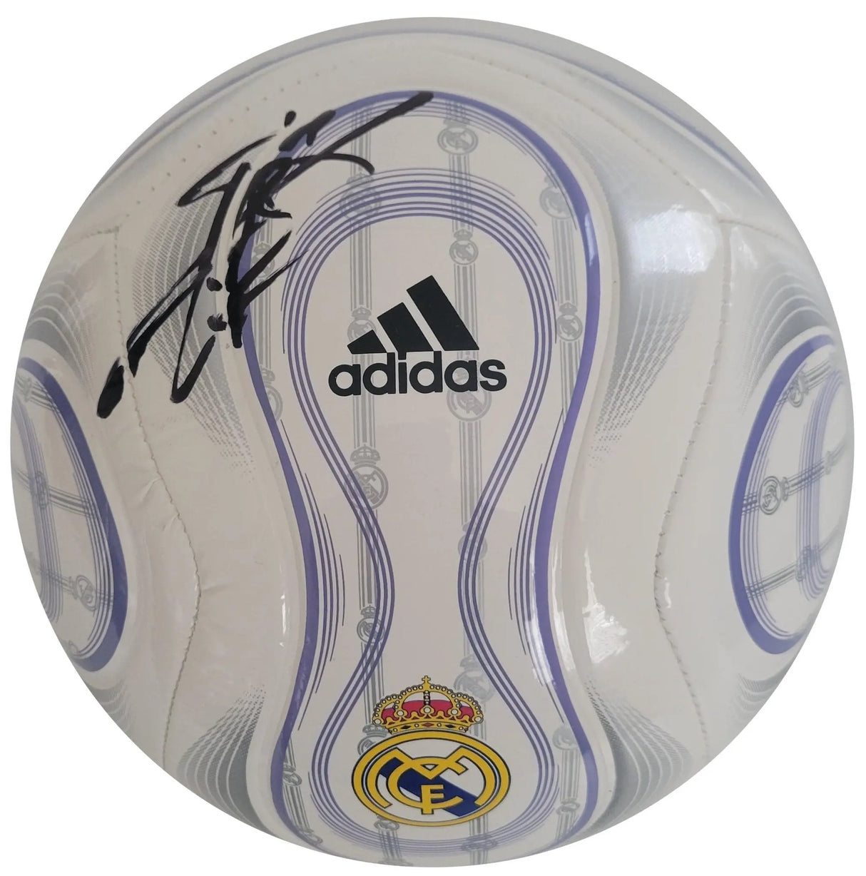 Gareth Bale signed Real Madrid logo Soccer ball COA exact proof autographed