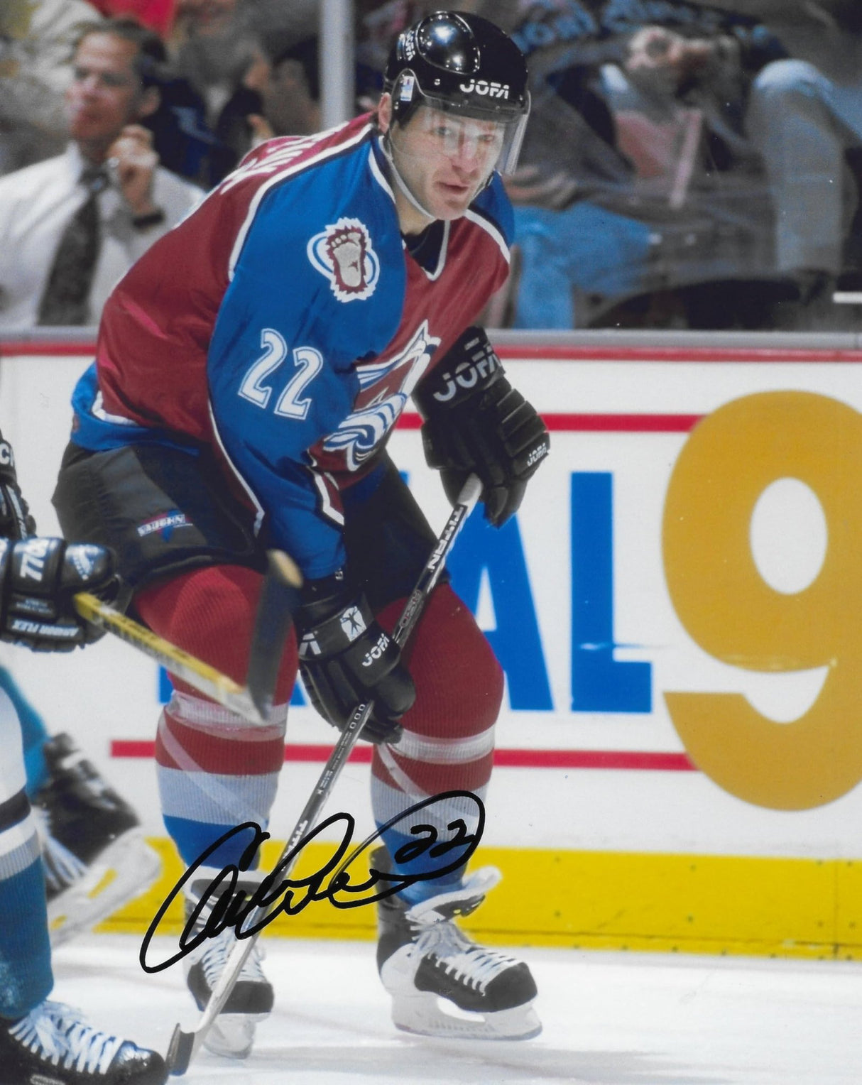 Claude Lemieux signed Colorado Avalanche 8x10 photo COA proof autographed.