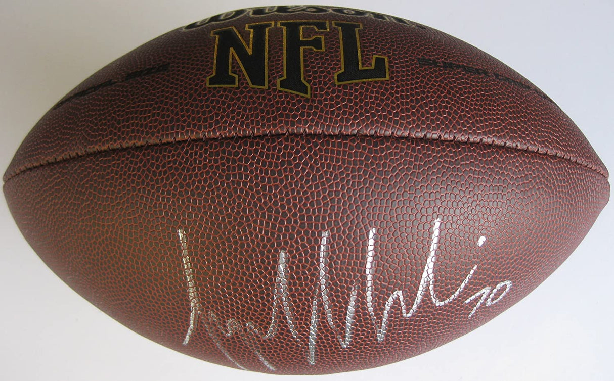 Logan Mankins New England Patriots Buccaneers signed football proof Beckett COA autograph