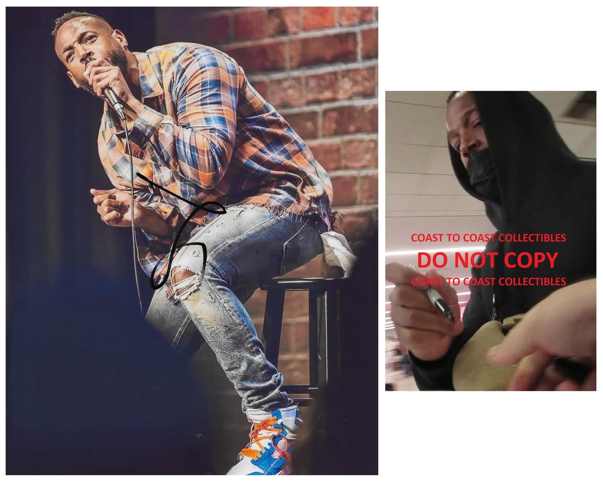 Marlon Wayans actor Comedian signed 8x10 photo COA exact proof autographed STAR