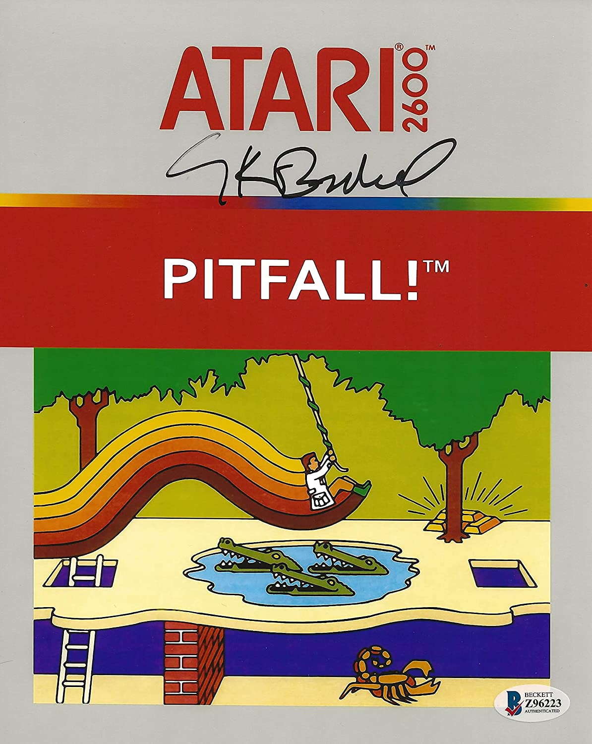 Nolan Bushnell founder Atari inc Pittfall Pong autographed 8x10 photo Beckett COA Star