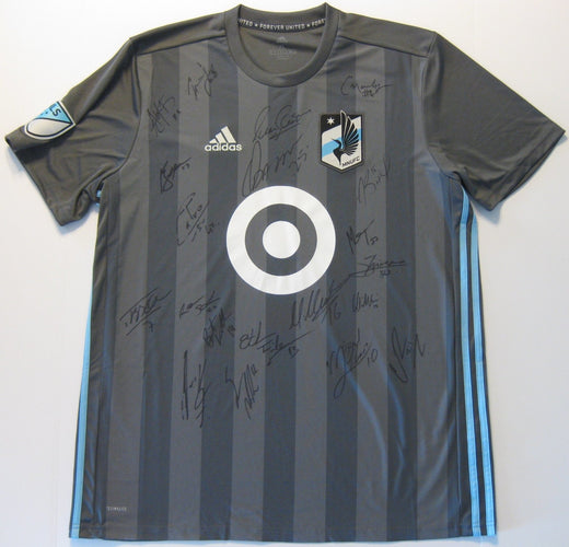 Camiseta de fútbol del equipo Minnesota United FC 2018, firmada y autografiada - COA y fotos de prueba incluidas
