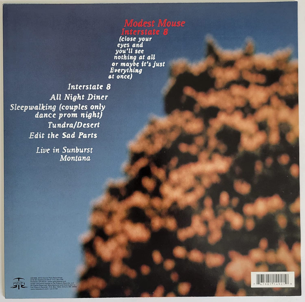 Isaac Brock signed Modest Mouse Interstate 8 album Vinyl Record COA exact Proof STAR