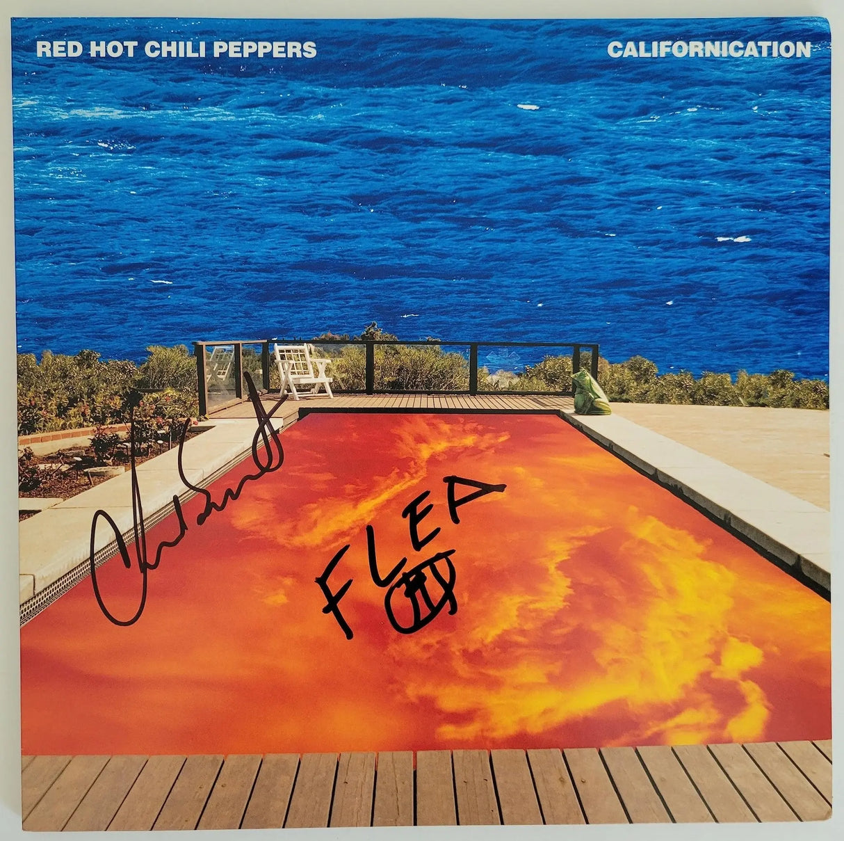 Flea & Chad Smith signed Red Hot Chili Peppers Californication album Vinyl proof STAR