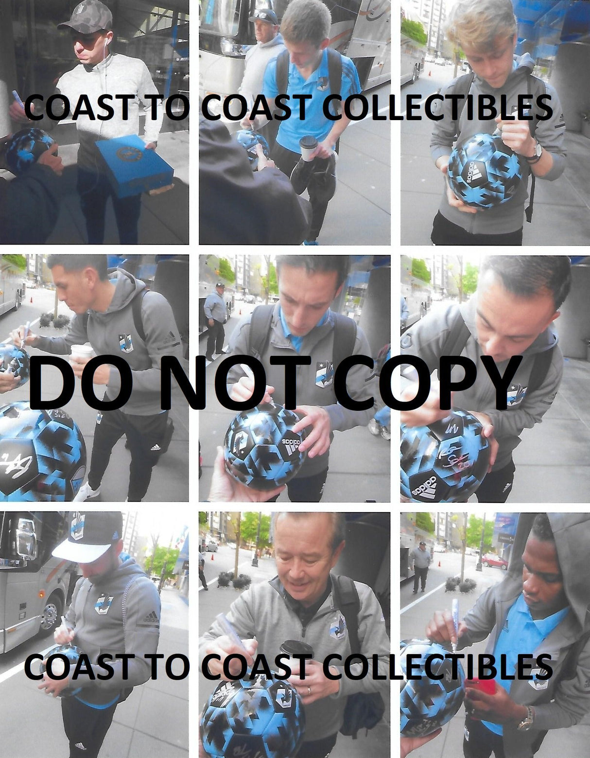 2018 Minnesota united FC team, signed, autographed, logo soccer ball - COA and Proof Photos Included