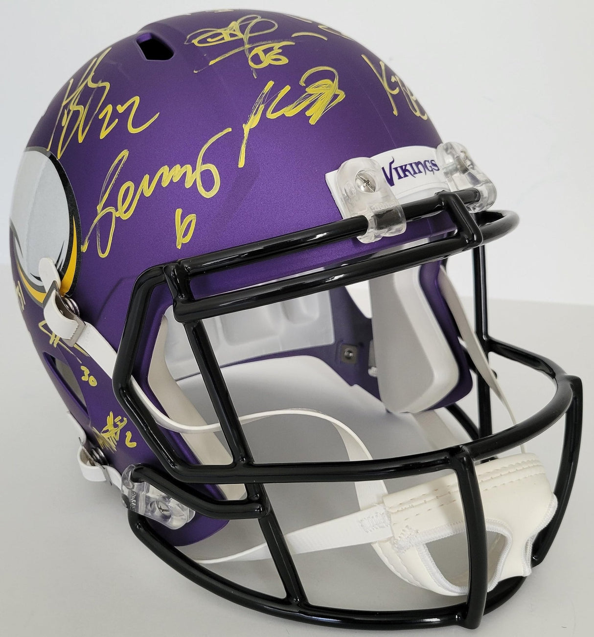 2023 Minnesota Vikings team signed speed full size football helmet COA proof