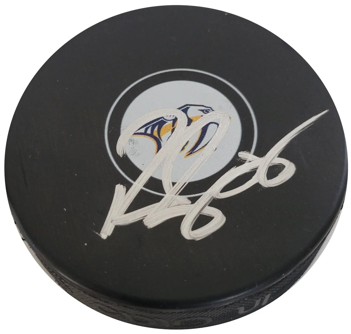 Pekka Rinne signed Nashville Predators logo Hockey Puck proof COA autographed