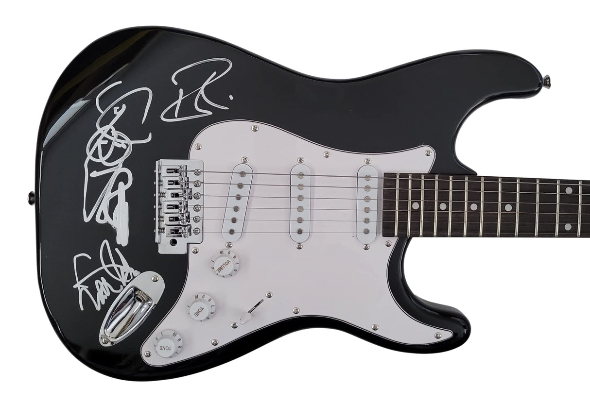 Cheap Trick band signed full size Electric guitar COA proof Robin Zander,Rick Nielsen,Tom Peterson star