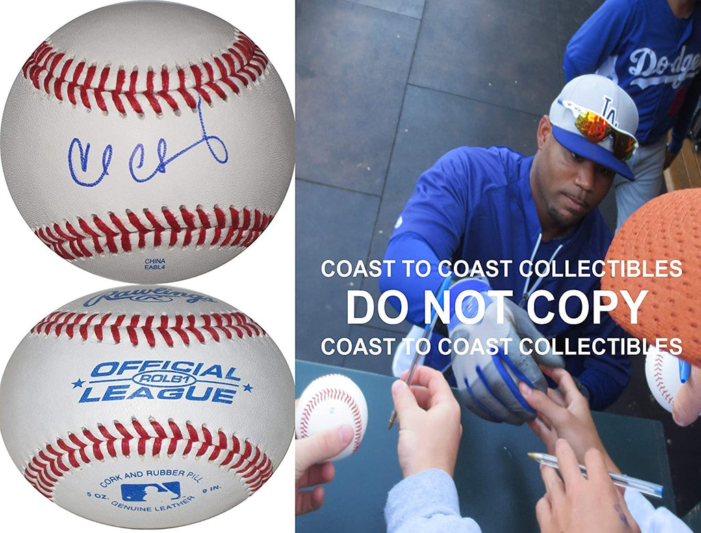 Carl Crawford Rays Boston Red Sox LA Dodgers signed autographed baseball proof