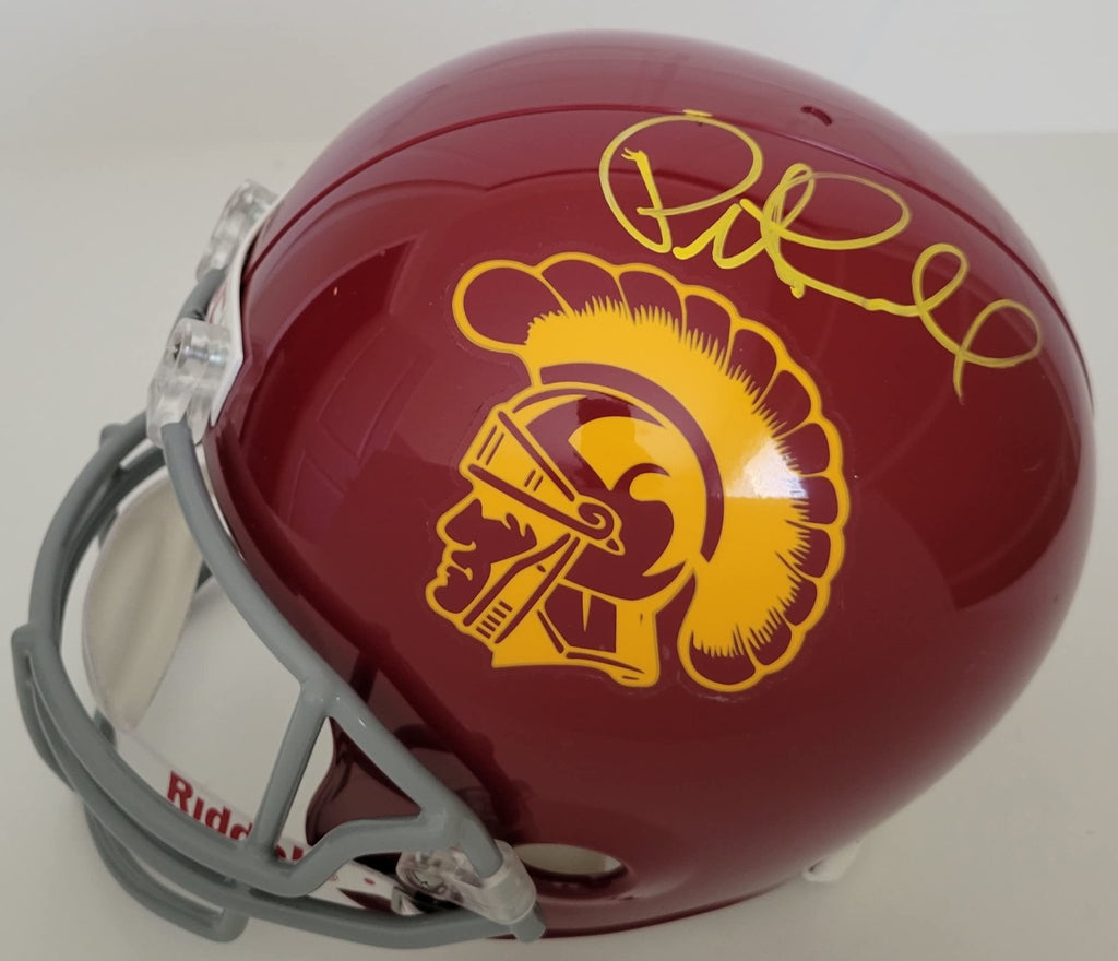 Pete Carroll signed USC Trojans full size football helmet COA proof autographed