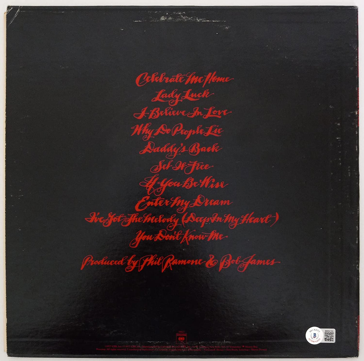 Kenny Loggins signed autographed Celebrate me Home album vinyl proof Beckett COA STAR