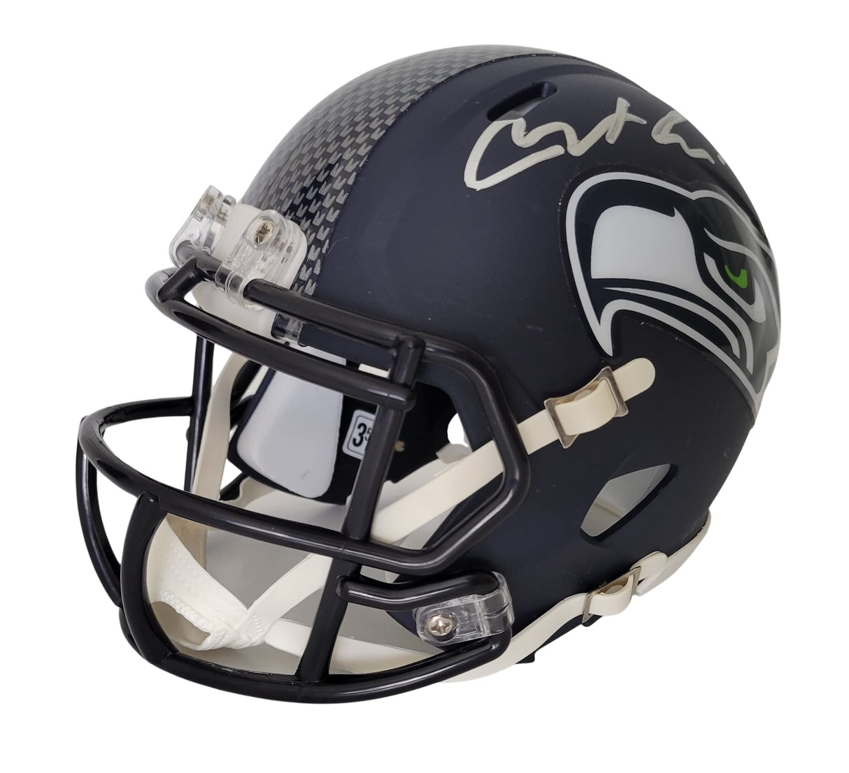 Jaxson Smith Njigba signed Seattle Seahawks mini football helmet proof COA autographed