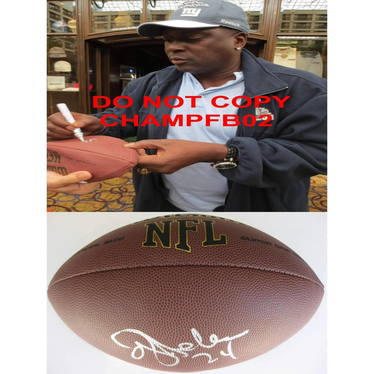 Oj Anderson, Ottis Anderson, New York Giants, Cardinals, Miami, Signed, Autographed, NFL Football, a Coa with the Proof Photo of Ottis Signing Will Be Included with the Football