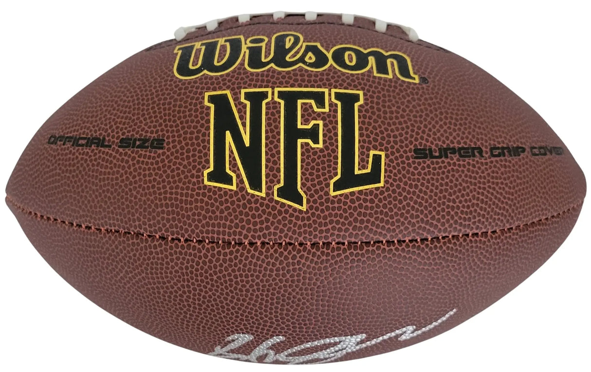 Steven Jackson Signed Football Proof COA Autographed St Louis Rams Oregon State