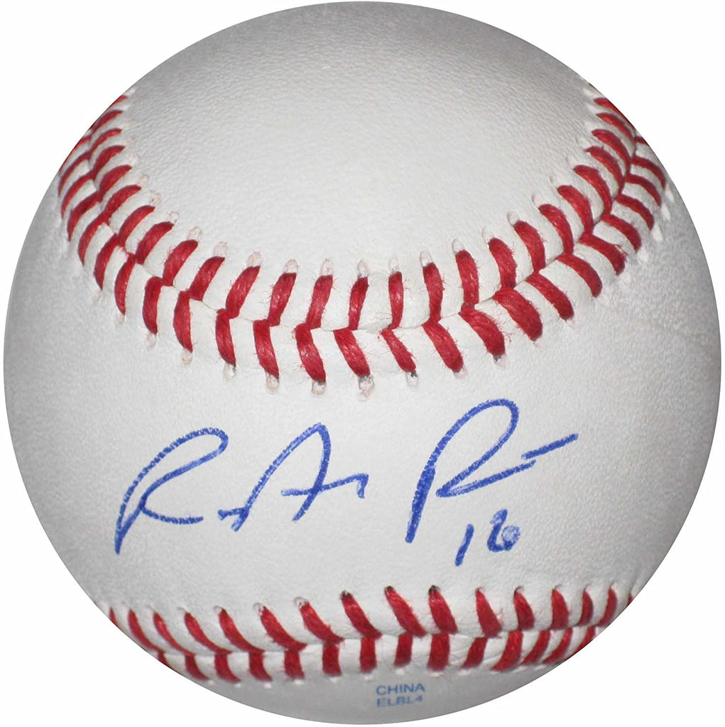 Ryan Rua Texas Rangers signed autographed baseball COA exact proof
