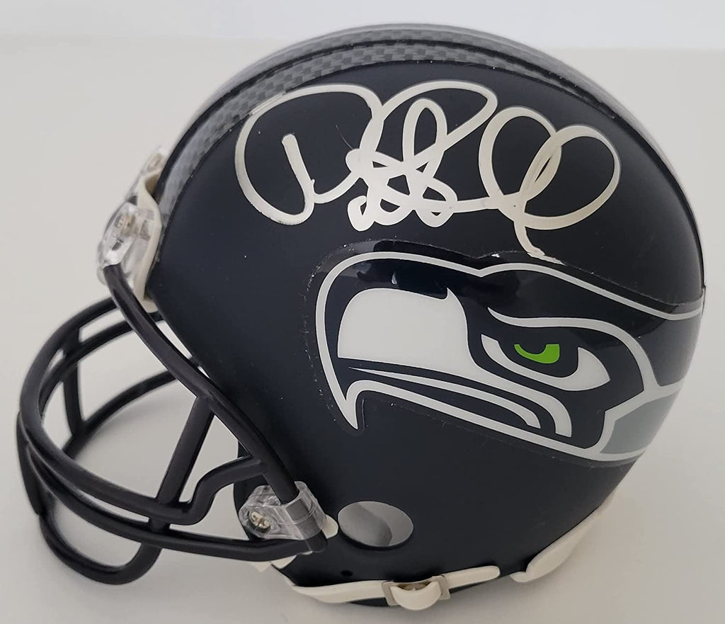 Pete Carroll signed Seattle Seahawks mini football helmet proof COA autographed