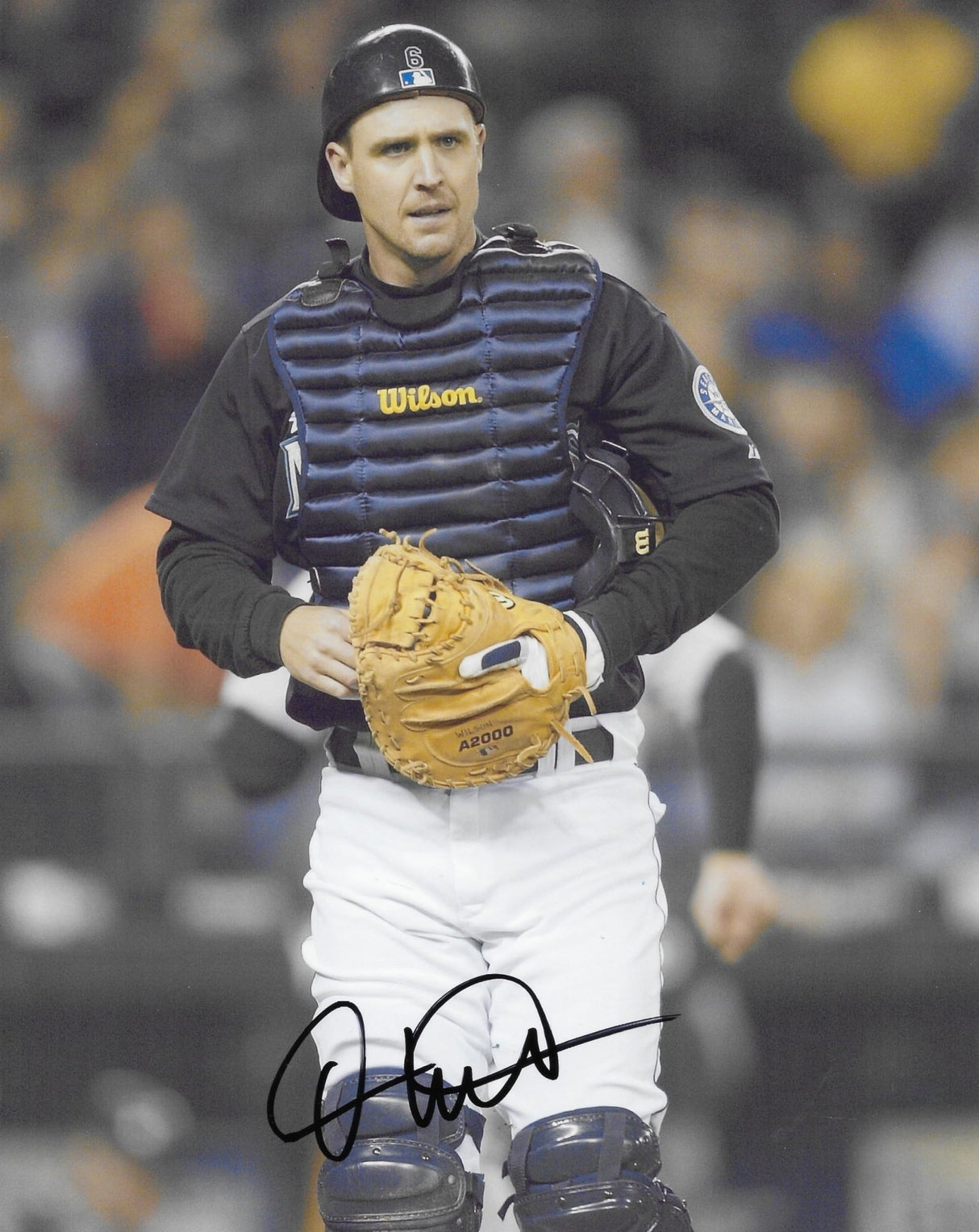 Dan Wilson signed Seattle Mariners baseball 8x10 Photo proof COA autographed.