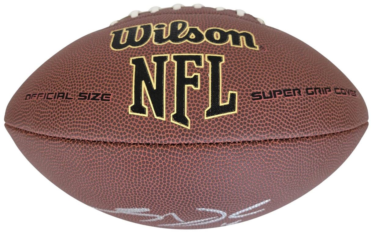 Sam Darnold SF 49ers Jets USC Trojans signed NFL football proof COA autographed