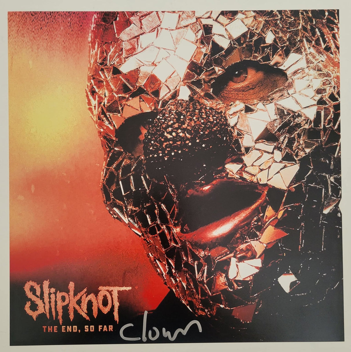 Clown Slipknot metal band signed 12x12 photo COA exact Proof autographed STAR