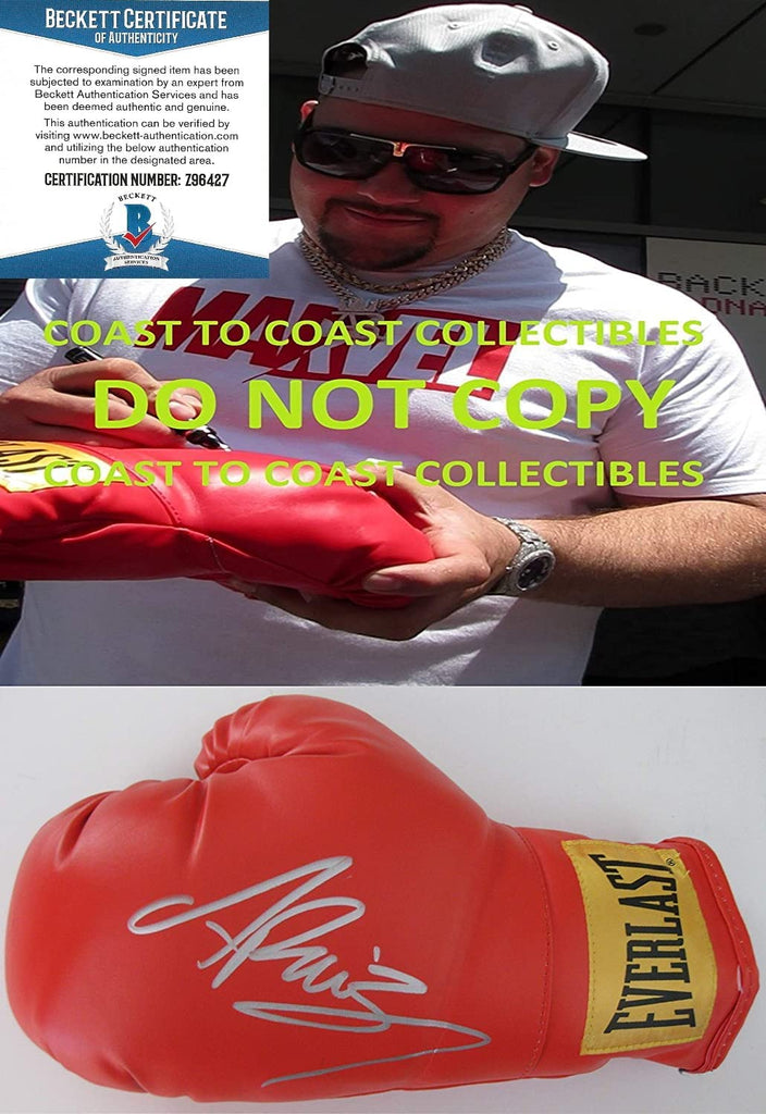 Andy Ruiz Jr Boxing Champion autographed boxing glove exact proof Beckett COA