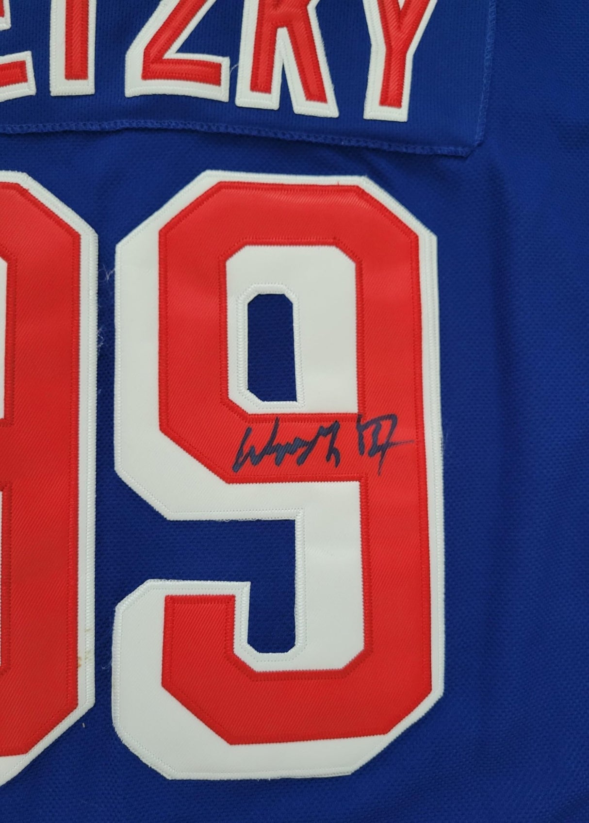 Wayne Gretzky signed Rangers Hockey Jersey exact proof COA autographed