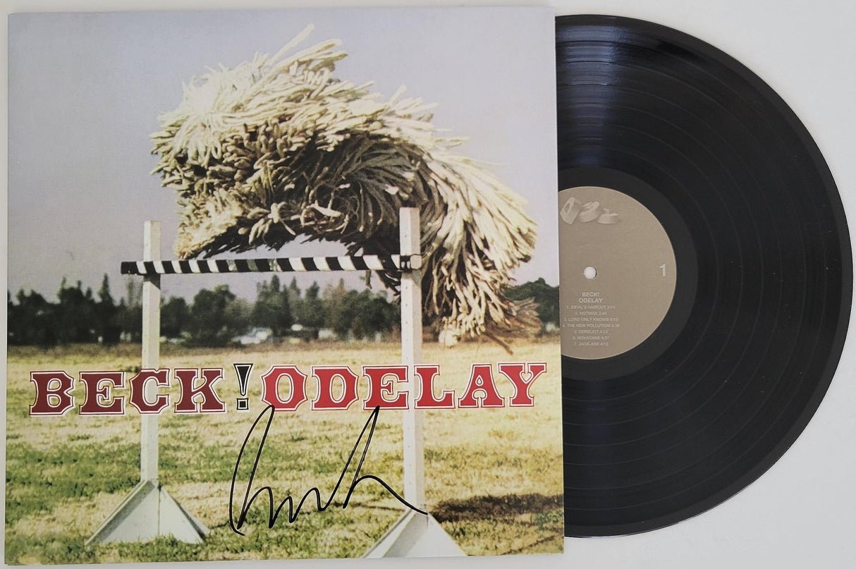 Beck Hansen signed Odelay album COA exact proof autographed vinyl record STAR