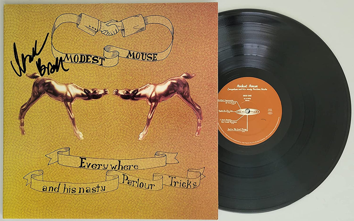 Isaac Brock signed Modest Mouse Everywhere And His Nasty Parlour album COA Proof STAR