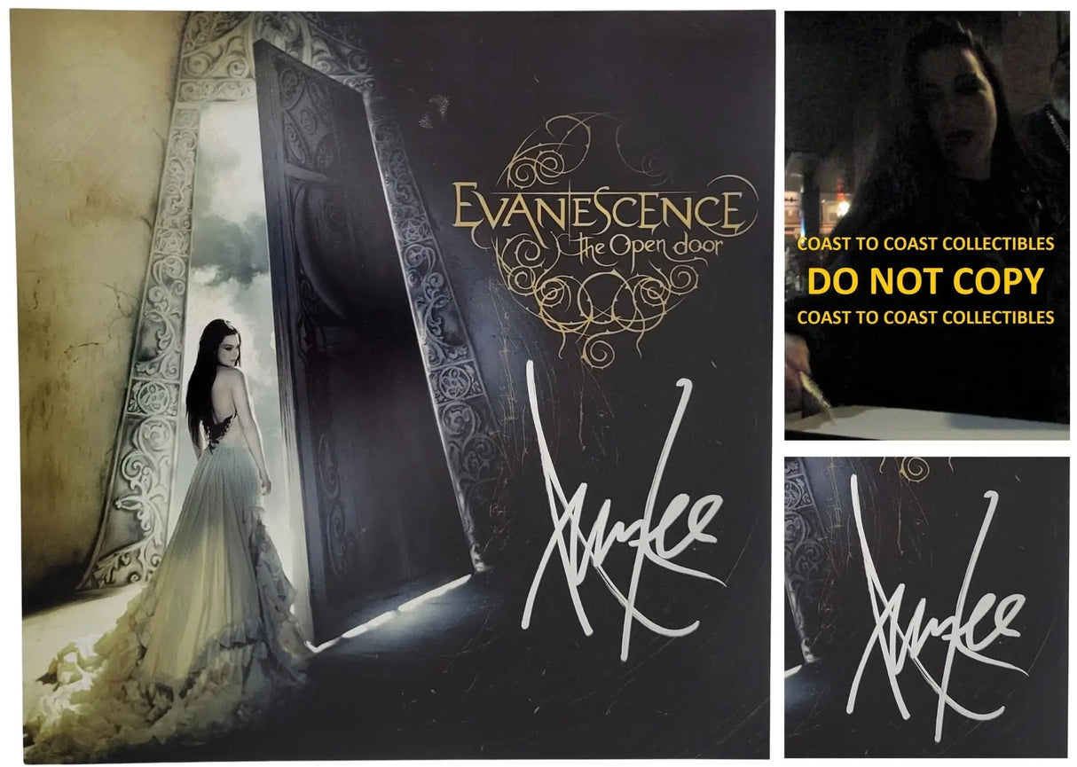 Amy Lee signed Evanescence The Open Door 12x12 photo COA exact proof autographed STAR