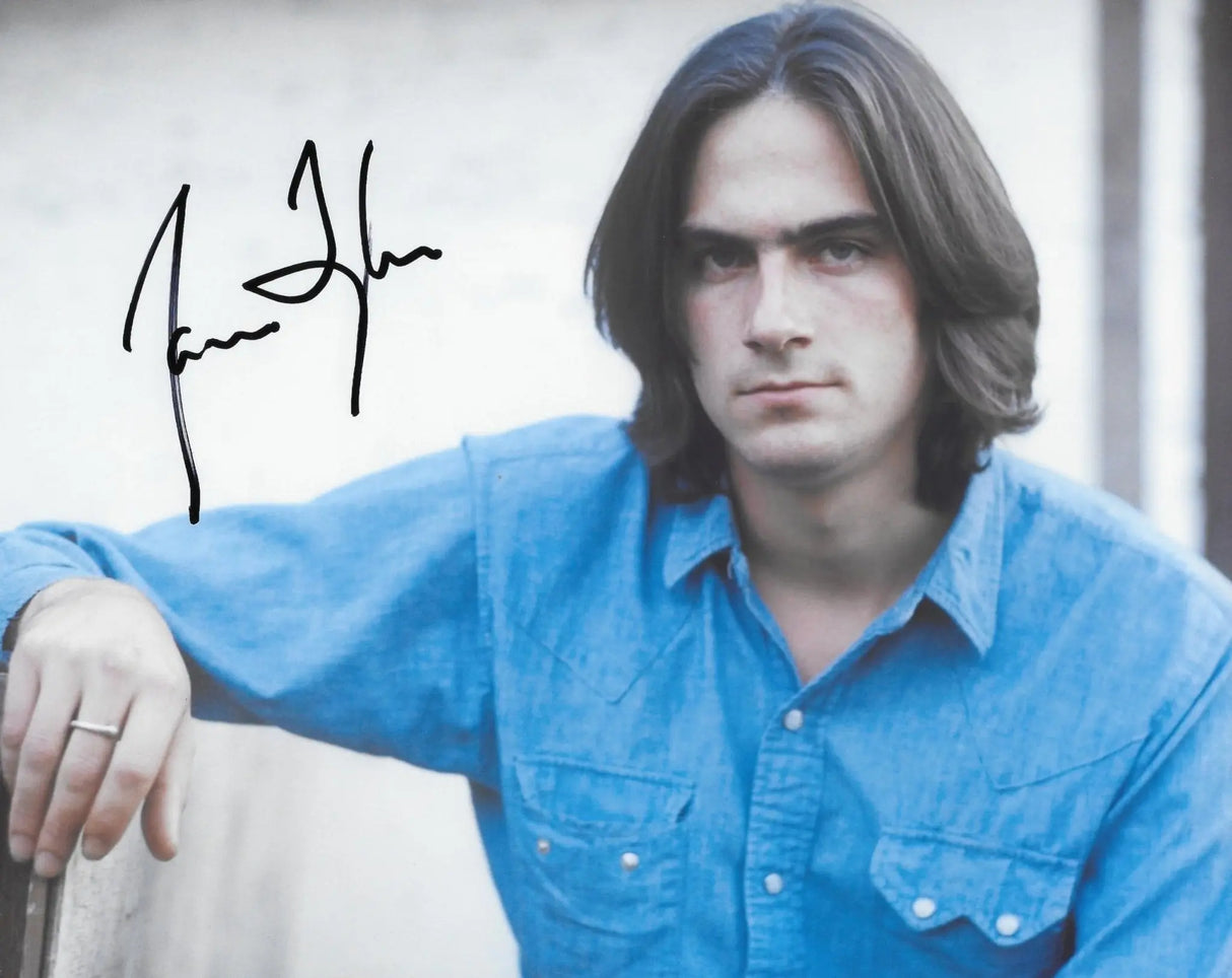 James Taylor signed 8x10 photo COA Proof autographed singer guitarist Sweet Baby James STAR