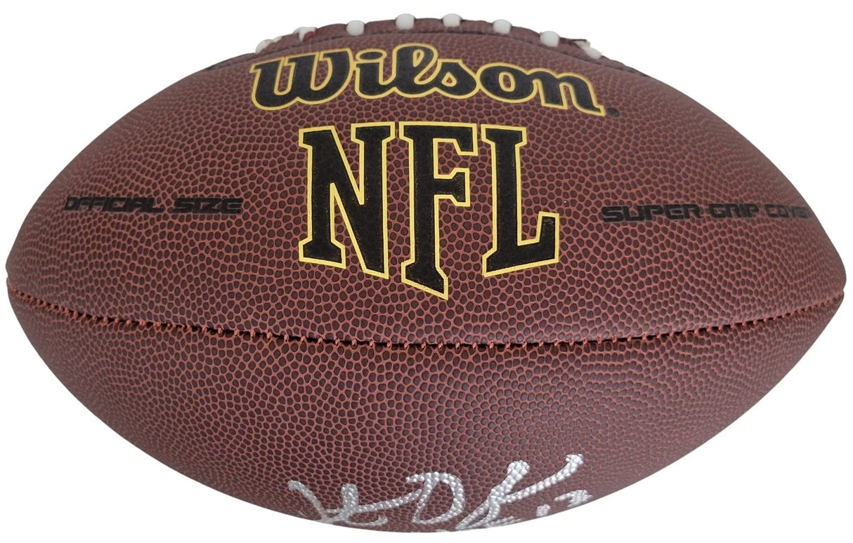 Jonathan Ogden Baltimore Ravens UCLA signed NFL football proof COA autographed