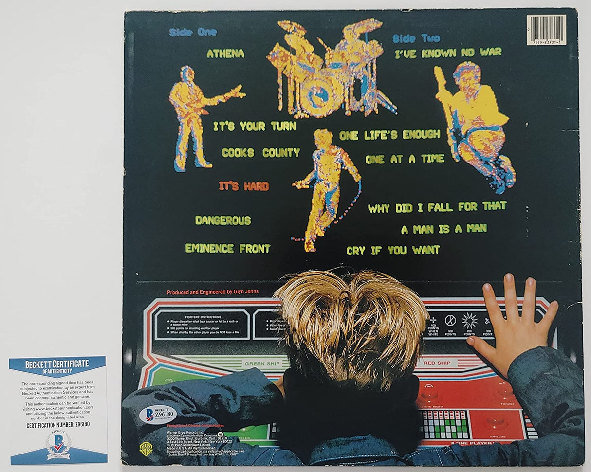 Pete Townshend signed The Who It's Hard album vinyl record proof Beckett COA STAR