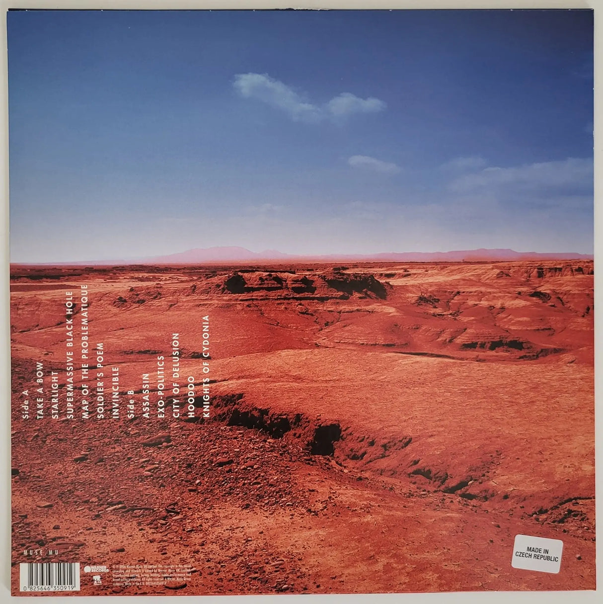 Muse signed Black Holes and Revalations album vinyl record COA proof Matt Bellamy, Chris Wolstenholme, Dominic Howard STAR