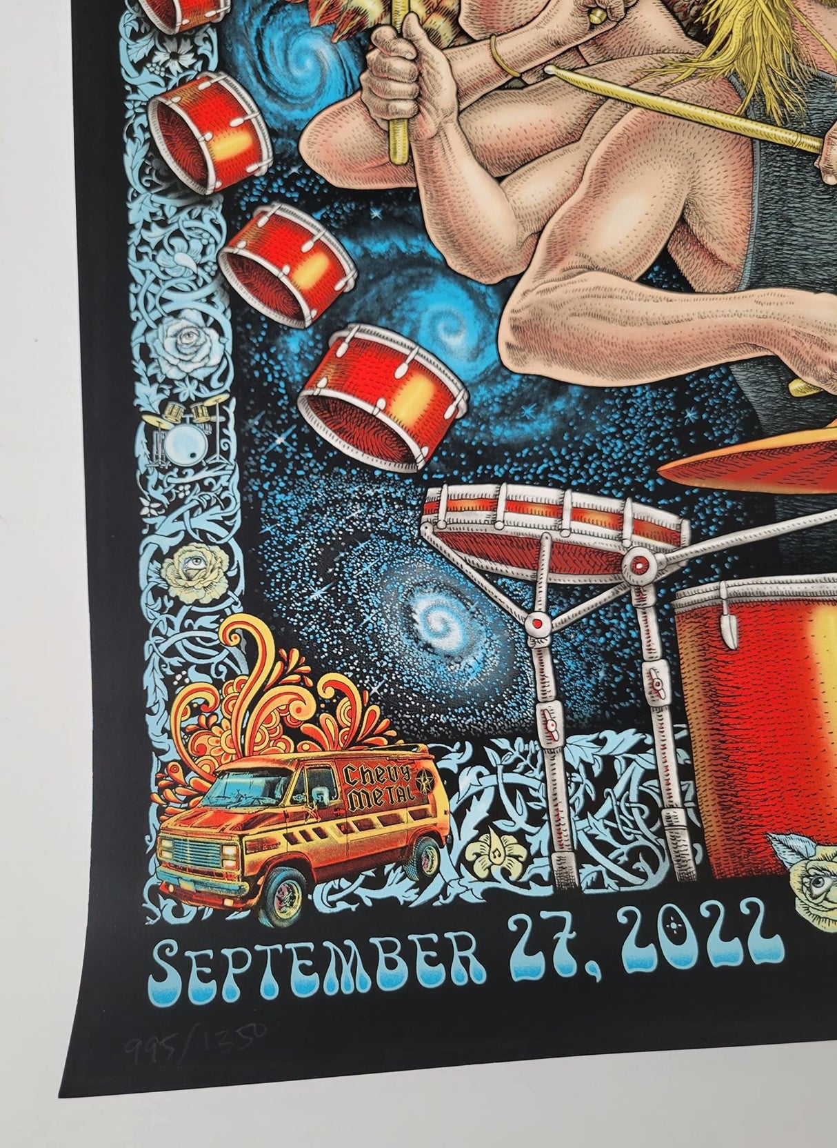 Taylor Hawkins Los Angeles Forum Tribute Concert Poster #995/1350 Foo Fighters STAR