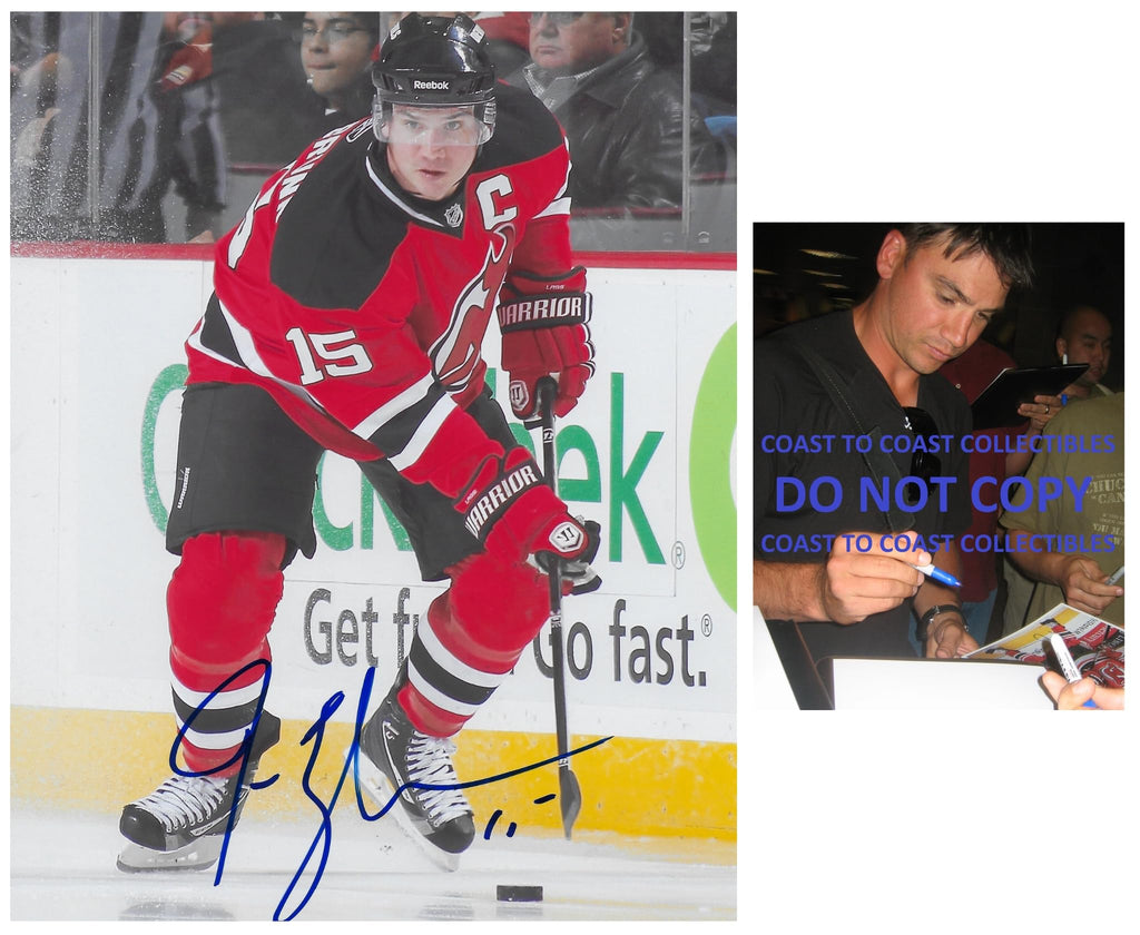Jamie Langenbrunner Signed 8x10 Photo COA Proof New Jersey Devils Hockey Autographed