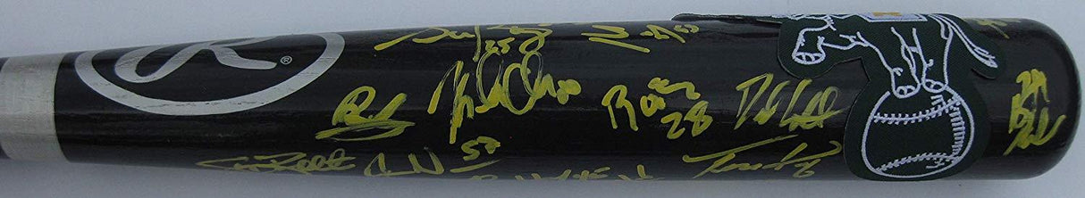 2019 Oakland Athletics, A's team signed autographed Baseball Bat, COA with the proof photos will be included.