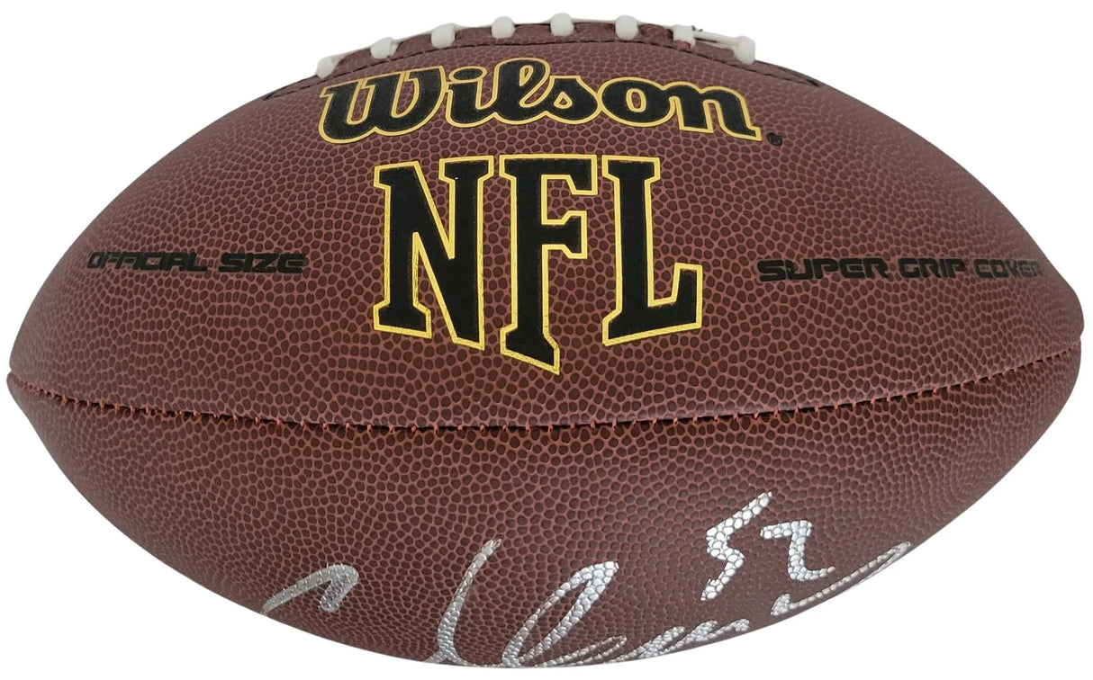 Chad Greenway Signed Football Proof COA Autographed Minnesota Vikings Iowa